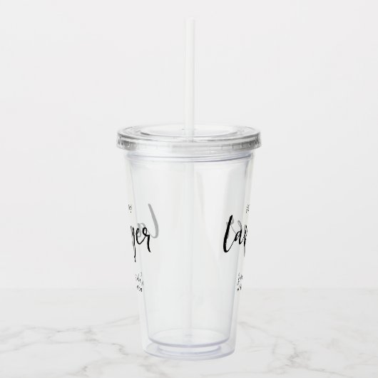 Verre En Acrylique Avocat de demain élégant Personnalisé (Droite)