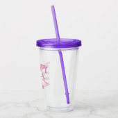 Verre En Acrylique Axolotl - Be Happy and Smile tumbler avec paille (Gauche)