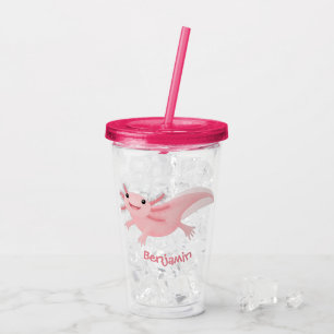 Verre En Acrylique axolotl rose pâle
