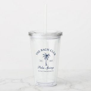 Verre En Acrylique Bachelorette de la marine classique