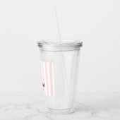 Verre En Acrylique Bachelorette rose | Cadeau personnalisé (Gauche)