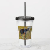 Verre En Acrylique Badlands américains : Vieux West Cowboy avec cheva (Devant)