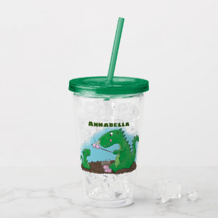 Verre En Acrylique Baguettes mignonnes grillant des marshmallows dess