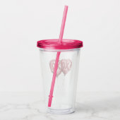 Verre En Acrylique Ballons cardiaques Red XOXO (Dos)