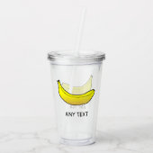 Verre En Acrylique Banane jaune (Dos)