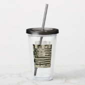 Verre En Acrylique Bannière étoilée : drapeau américain à l'écran (Dos)