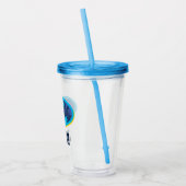 Verre En Acrylique Batman | Symbole de la ville de Gotham (Gauche)