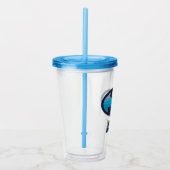 Verre En Acrylique Batman | Symbole rose et bleu (Droite)