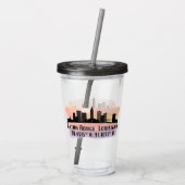 Verre En Acrylique Baton Rouge LA City Skyline (Dos)
