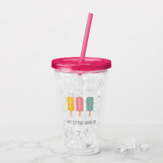 Verre En Acrylique Bâtonnets de glace d'été