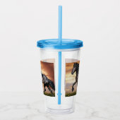 Verre En Acrylique Beau Cheval Noir (Droite)