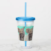 Verre En Acrylique Bébé Eléphant peinture (Devant)