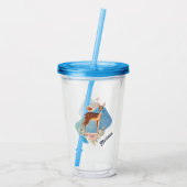 Verre En Acrylique Belle Doe Brown avec points blancs (Dos)