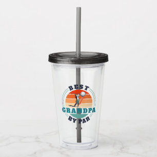Verre En Acrylique Best Grand-pa By Par Retro Custom Fête des pères L