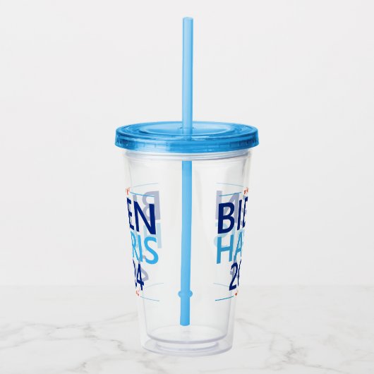 Verre En Acrylique Biden Harris 2024 pour l'élection présidentielle a (Droite)