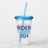 Verre En Acrylique Biden Harris 2024 pour l'élection présidentielle a (Dos)