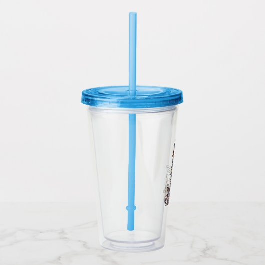 Verre En Acrylique Biger plus grand loser bleu acrylique agile (Droite)