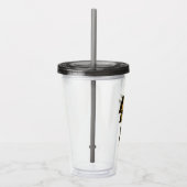 Verre En Acrylique Black Adam Distressed Lightning Bolt Graphic (Droite)