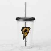 Verre En Acrylique Black Adam Distressed Lightning Bolt Graphic (Devant)