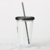 Verre En Acrylique Black Adam Grey et Gold Lightning Graphic (Gauche)