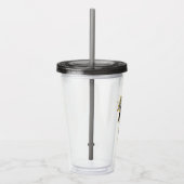 Verre En Acrylique Black Adam Grey et Gold Lightning Graphic (Droite)