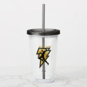 Verre En Acrylique Black Adam Lightning Bolt Illustration du caractèr (Devant)