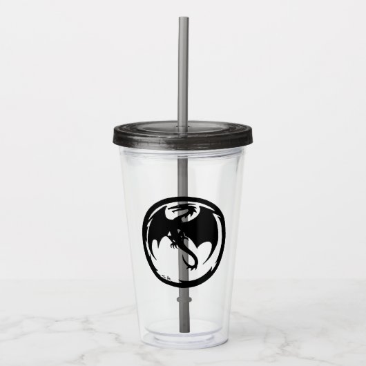 Verre En Acrylique Black Dragon fumée fusée acrylique tumbler (Devant)