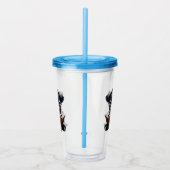 Verre En Acrylique Black Highland Cow Reading A Book (Droite)