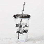 Verre En Acrylique Black spotted moray eel cartoon (Dos)