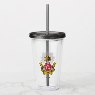 Verre En Acrylique Blason de Phi Sigma Kappa