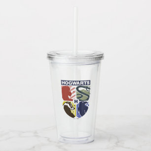 Verre En Acrylique Blason timbré VINTAGE HOGWARTS™