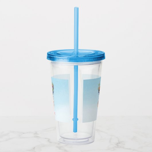 Verre En Acrylique Boho Deer monogramme (Droite)