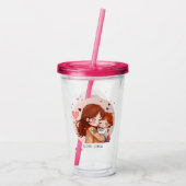 Verre En Acrylique Bond adorable maman et fille (14) (Dos)