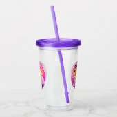 Verre En Acrylique Bonne heure Tumble w Straw (Gauche)
