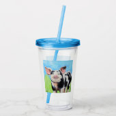 Verre En Acrylique Bonne peinture de porc (Dos)