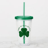 Verre En Acrylique Bonne Saint Patrick's Day (Devant)