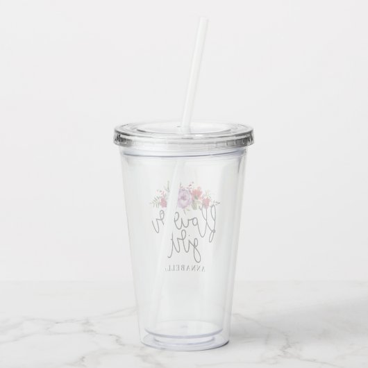 Verre En Acrylique Bouquet Flower Girl (Dos)