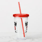 Verre En Acrylique Boxeur de boxe personnalisé (Gauche)