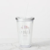 Verre En Acrylique Bride Bouquet (Dos)
