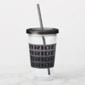 VERRE EN ACRYLIQUE BRIDE TUMBLER (Gauche)