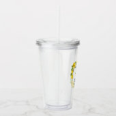 Verre En Acrylique Brosse Script Aquarelle Citrons Limoncello (Droite)