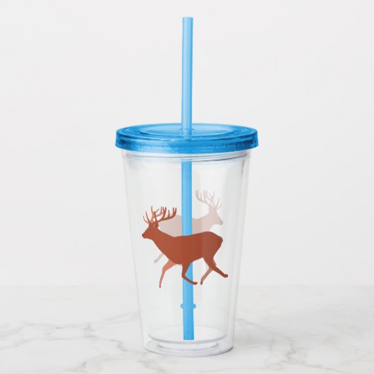 Verre En Acrylique Brown Deer Walking (Devant)