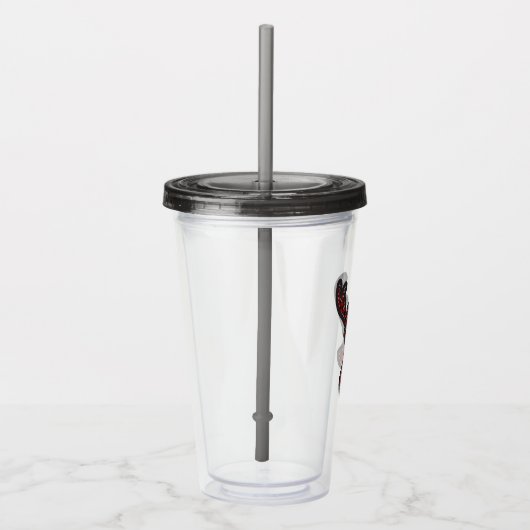 Verre En Acrylique Buffalo Plaid Deer Scrapbook Motif (Droite)