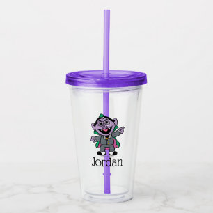 Verre En Acrylique C est pour Count von Count Ajouter Votre Nom