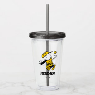 Verre En Acrylique cacahuètes Charlie Brown à Bat