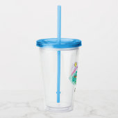 Verre En Acrylique cacahuètes | Cowabunga Snoopy | Ajouter Votre Nom (Droite)
