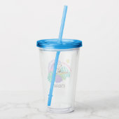 Verre En Acrylique cacahuètes | Cowabunga Snoopy | Ajouter Votre Nom (Dos)