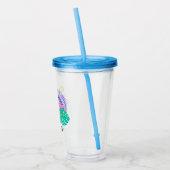 Verre En Acrylique cacahuètes | Cowabunga Snoopy | Ajouter Votre Nom (Gauche)
