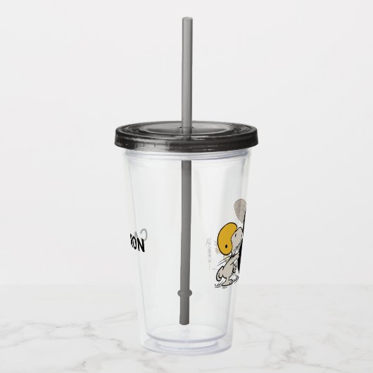 Verre En Acrylique cacahuètes | Football Snoopy & Woodstock (Droite)