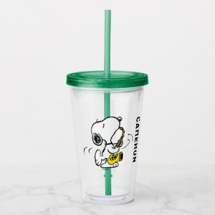 Verre En Acrylique cacahuètes Lecteur Snoopy Saxophone